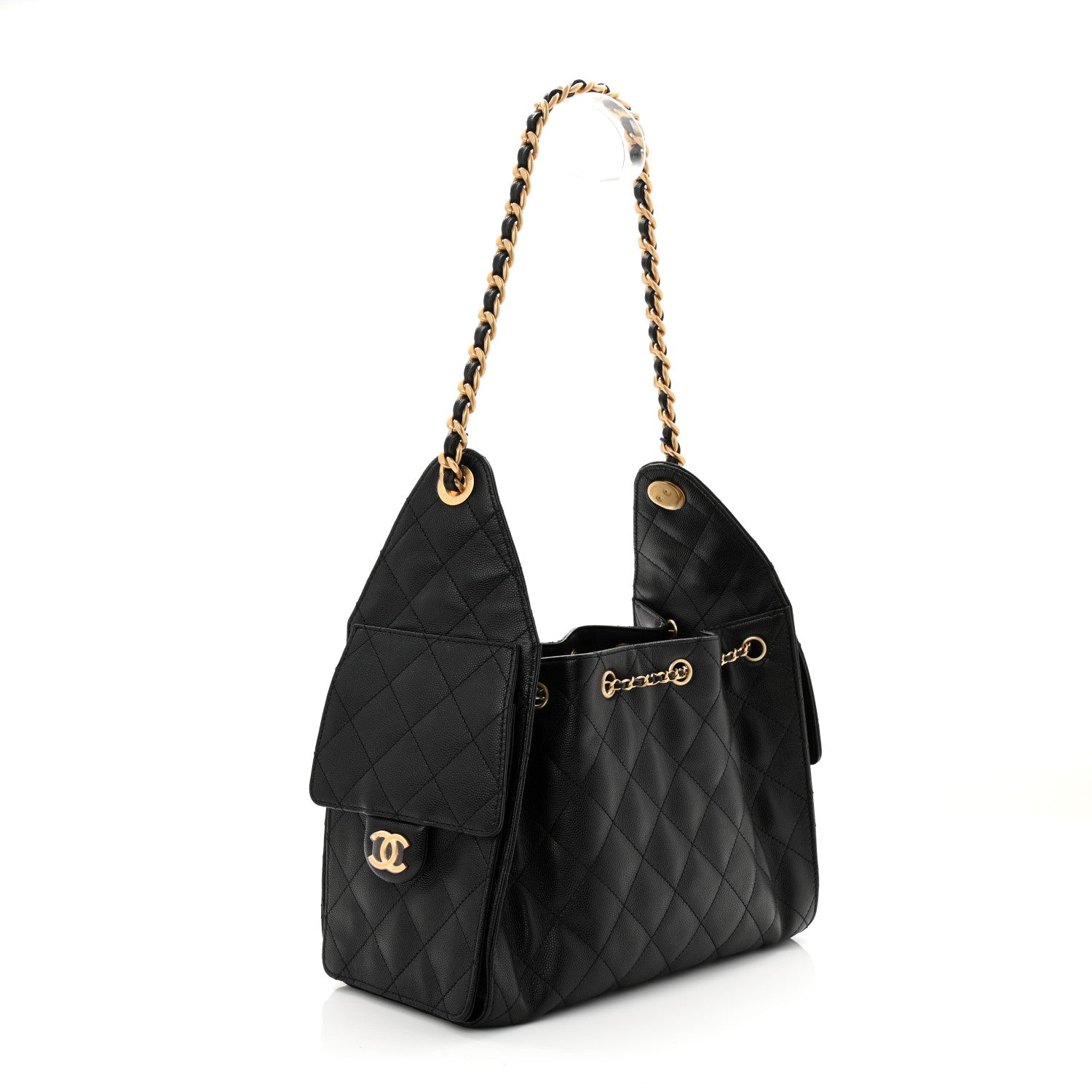 Chanel Caviar Quilted Small Chanel 25 Handbag Black 3 of 10