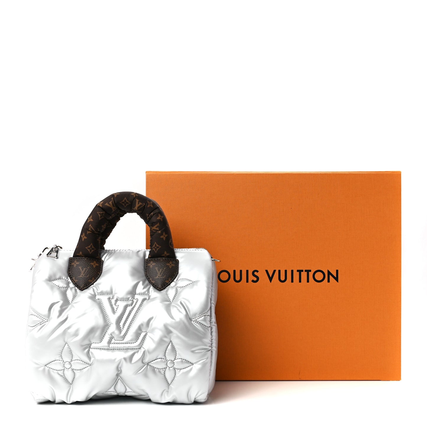 Econyl Mini Monogram Pillow Speedy Bandouliere 25 Silver