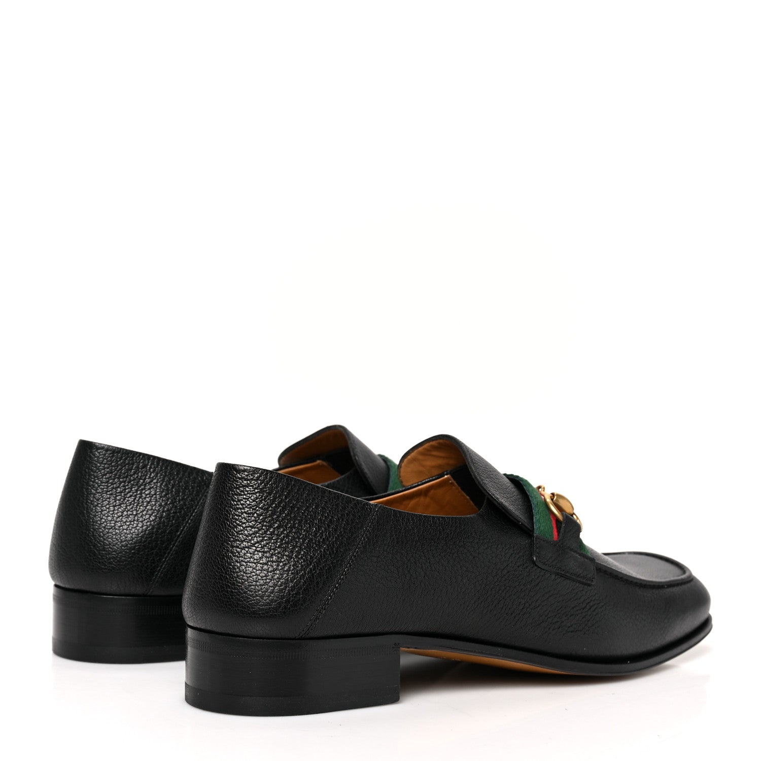 Gucci Havely Kid Web Mens Horsebit Loafers 9 Black 4 of 8