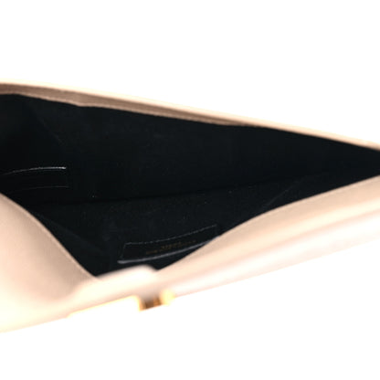 Saint Laurent Grain De Poudre Uptown Pouch Dark Latte 5 of 7