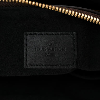 Louis Vuitton Monogram Flower Zipped Tote MM Black 6 of 11