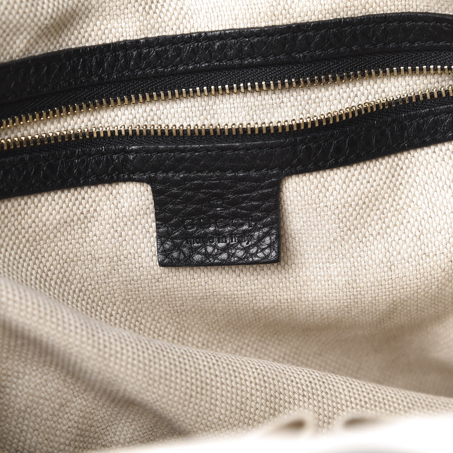 Gucci Pebbled Calfskin Medium Soho Shoulder Bag Black 6 of 15