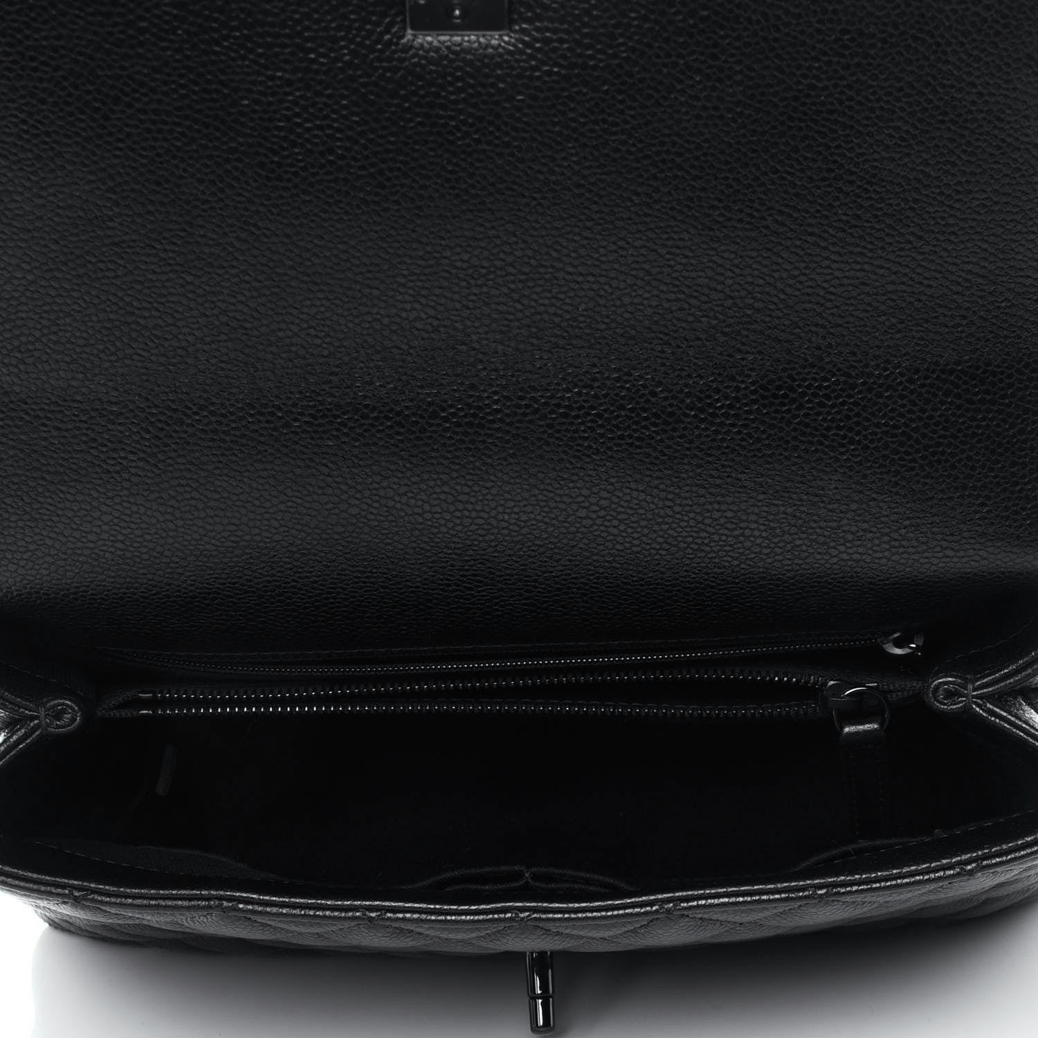 Chanel Caviar Quilted Small Coco Handle Flap So Black 4 of 4