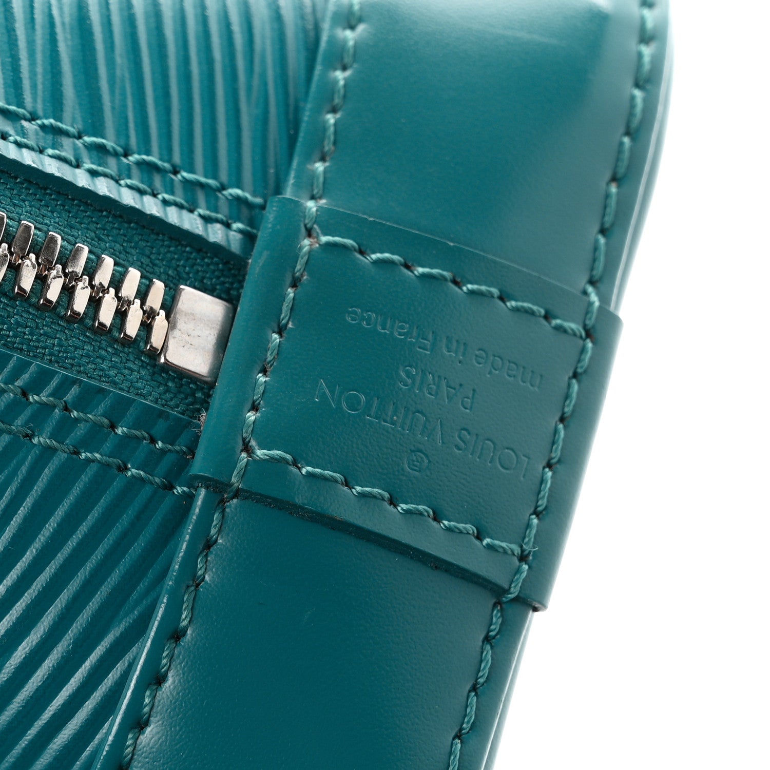 Louis Vuitton Epi Alma BB Cyan 6 of 11