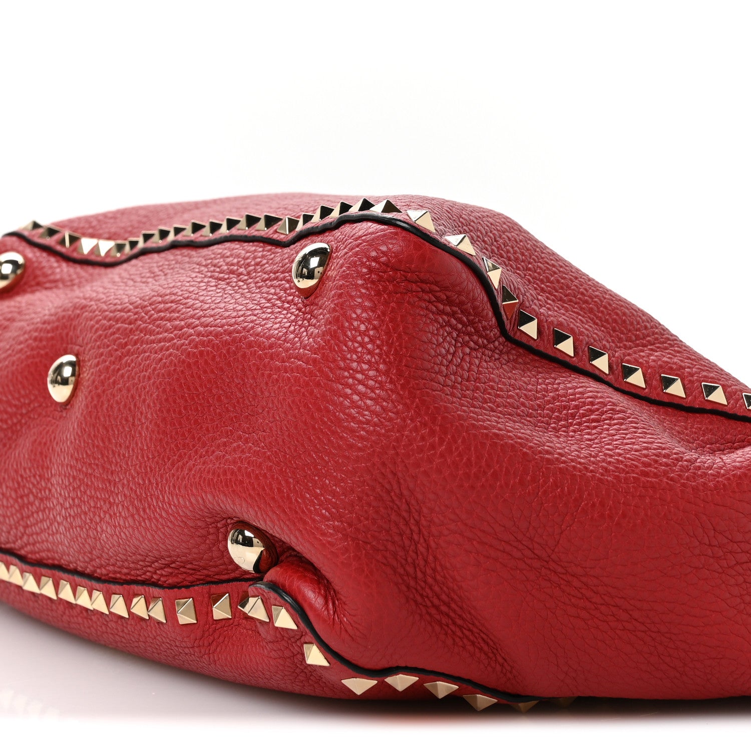 Valentino Garavani Vitello Medium Rockstud Tote Rosso Valentino 10 of 10