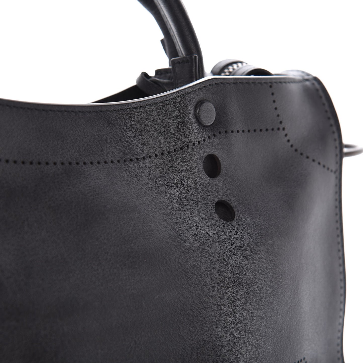 Veau Soyeux Perforated Blackout Hardware S City Black