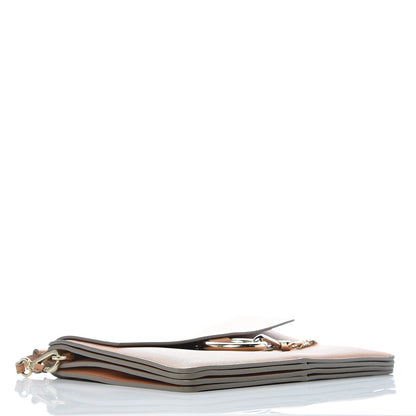 Chloe Grained Calfskin Smooth Lambskin Medium Faye Shoulder Bag Milky Coffee 4 of 9