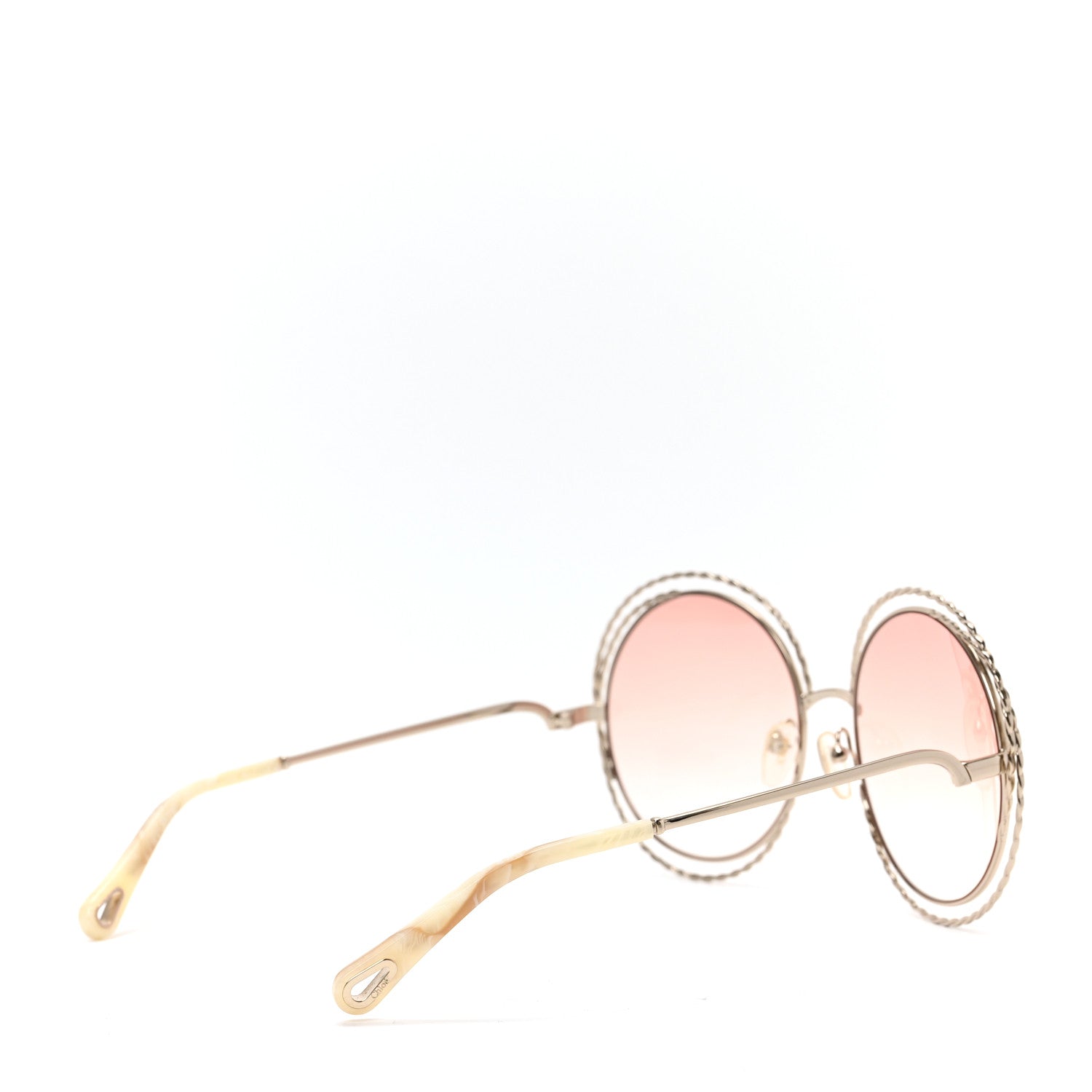 Chloe Metal Carlina Oversize Round Sunglasses CE114ST 4 of 6