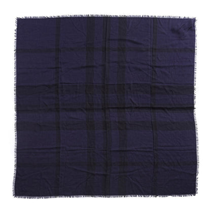 Burberry Modal Wool Giant Check Square Scarf Purple 1 of 3