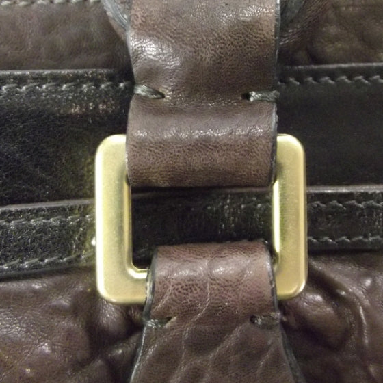 Leather Elvire Tote Moka