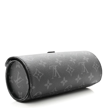 Louis Vuitton Monogram Eclipse 3 Watch Travel Case 3 of 8