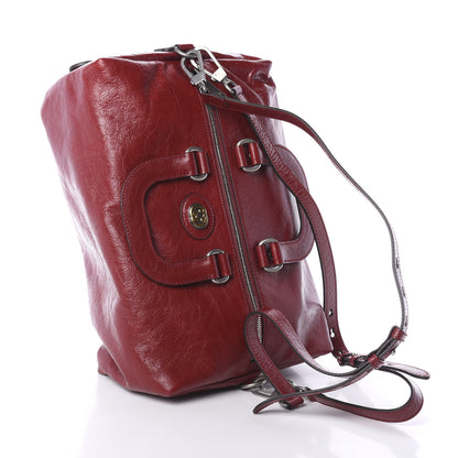 Gucci Fluffy Calfskin Morpheus Convertible Backpack Red 2 of 8