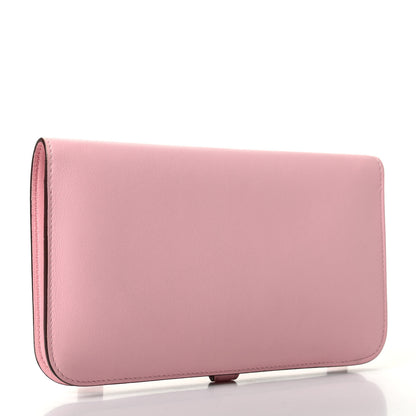 Hermes Swift Dogon Duo Wallet Rose Sakura 4 of 7