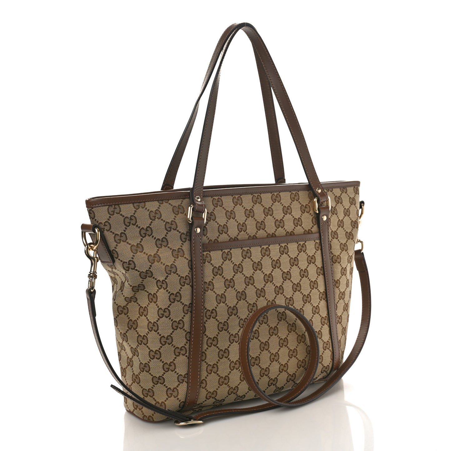 GG Supreme Monogram Medium Joy Tote Brown