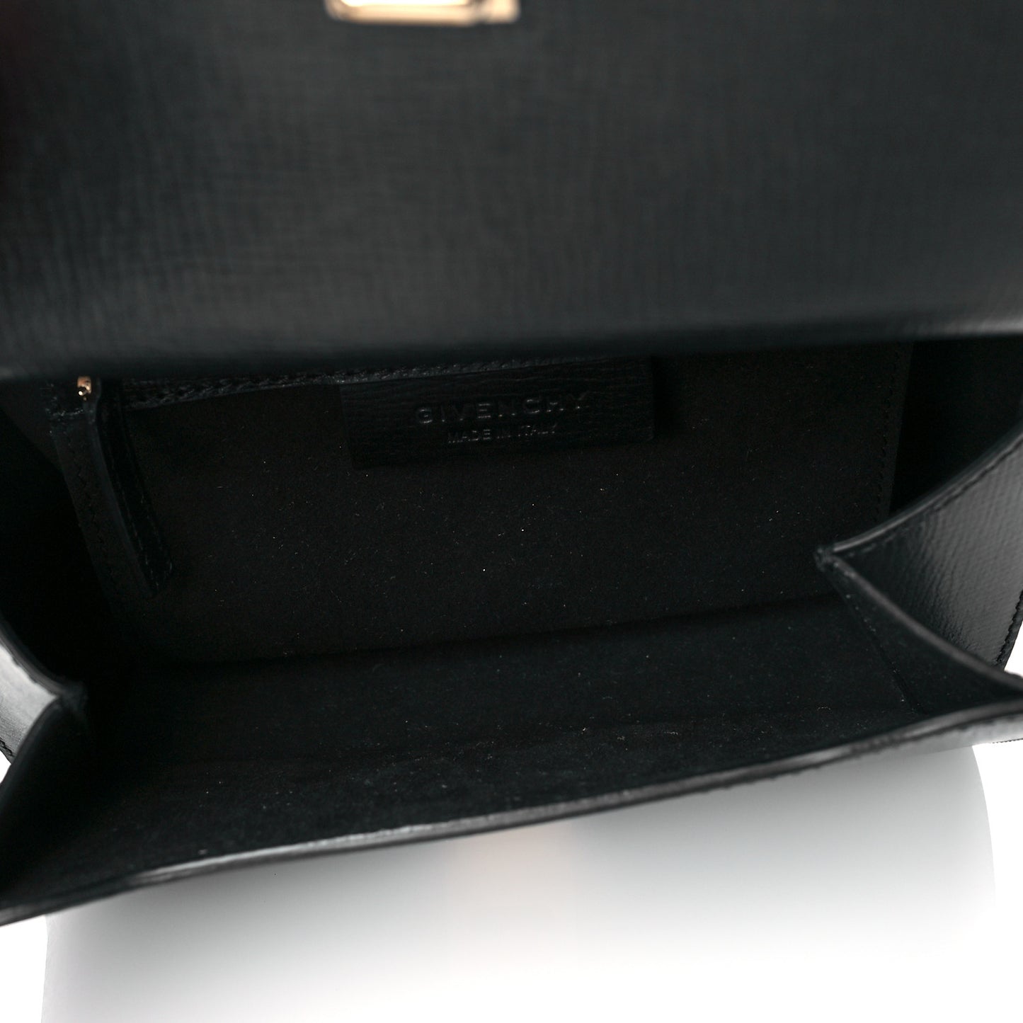 Textured Calfskin Mini Pandora Box Chain Crossbody Bag Black
