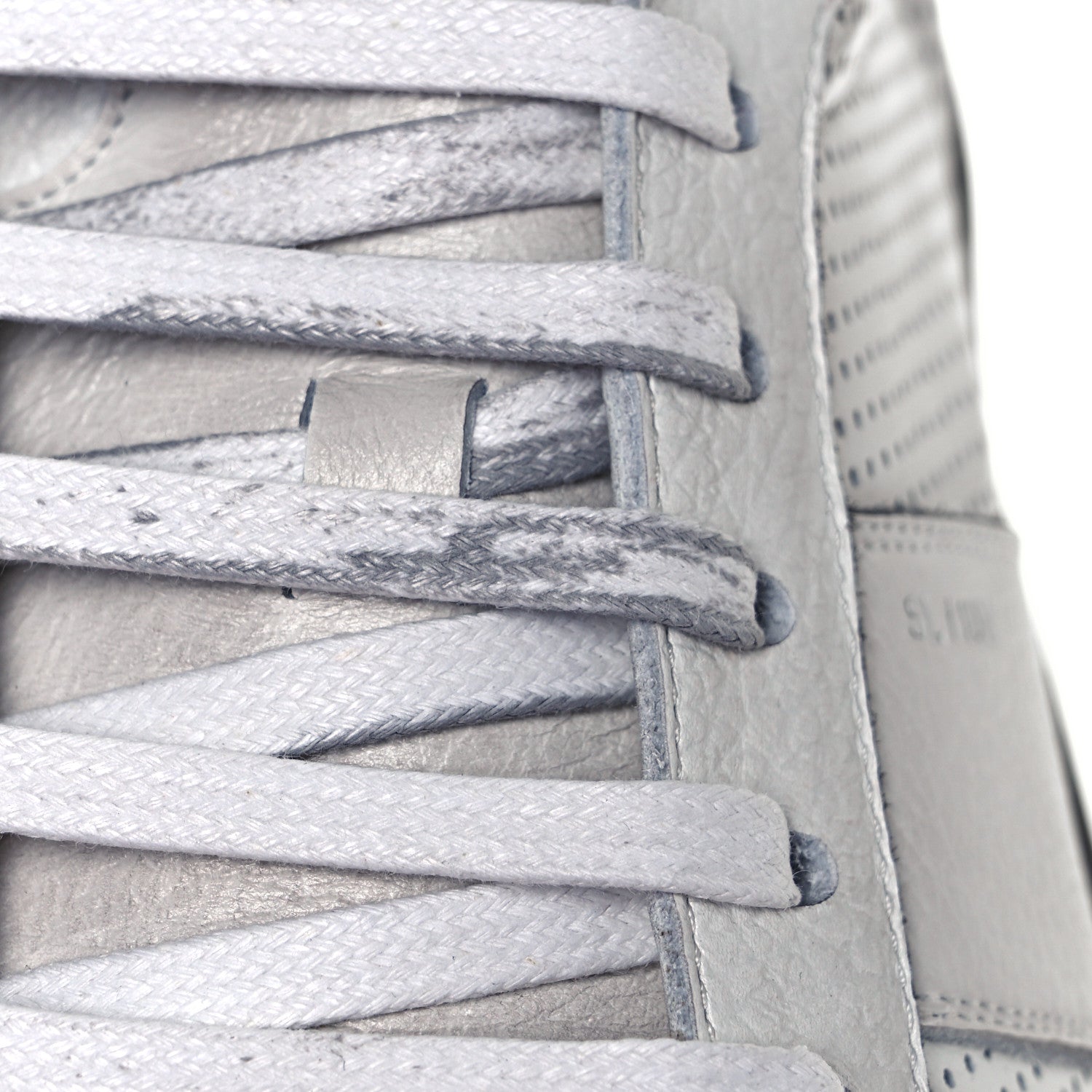 Saint Laurent Calfskin Perforated Court Classic SL/10H High Top Sneakers 44 White 9 of 11