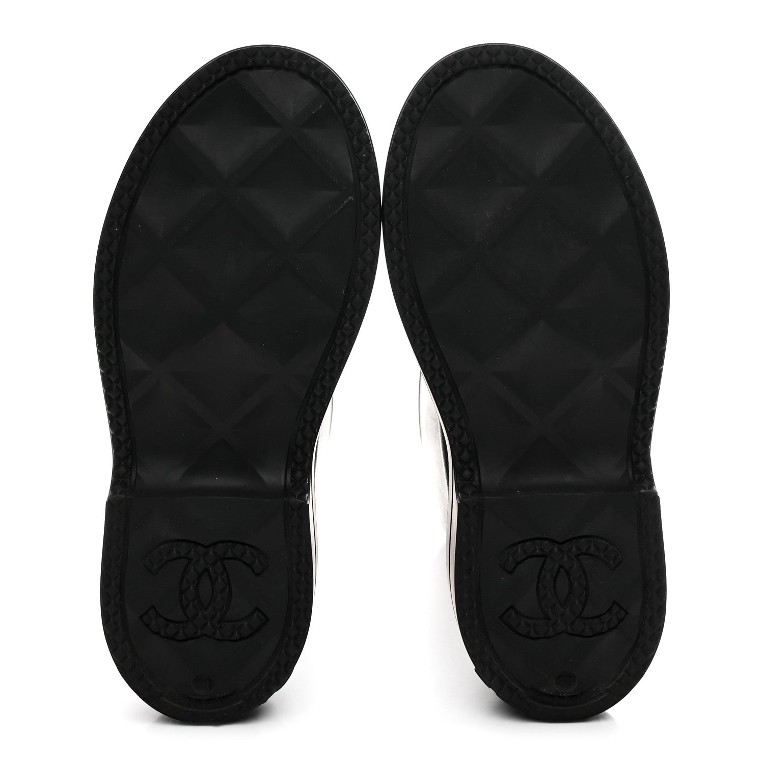 Chanel Caoutchouk CC High Boots 36 Black 6 of 10