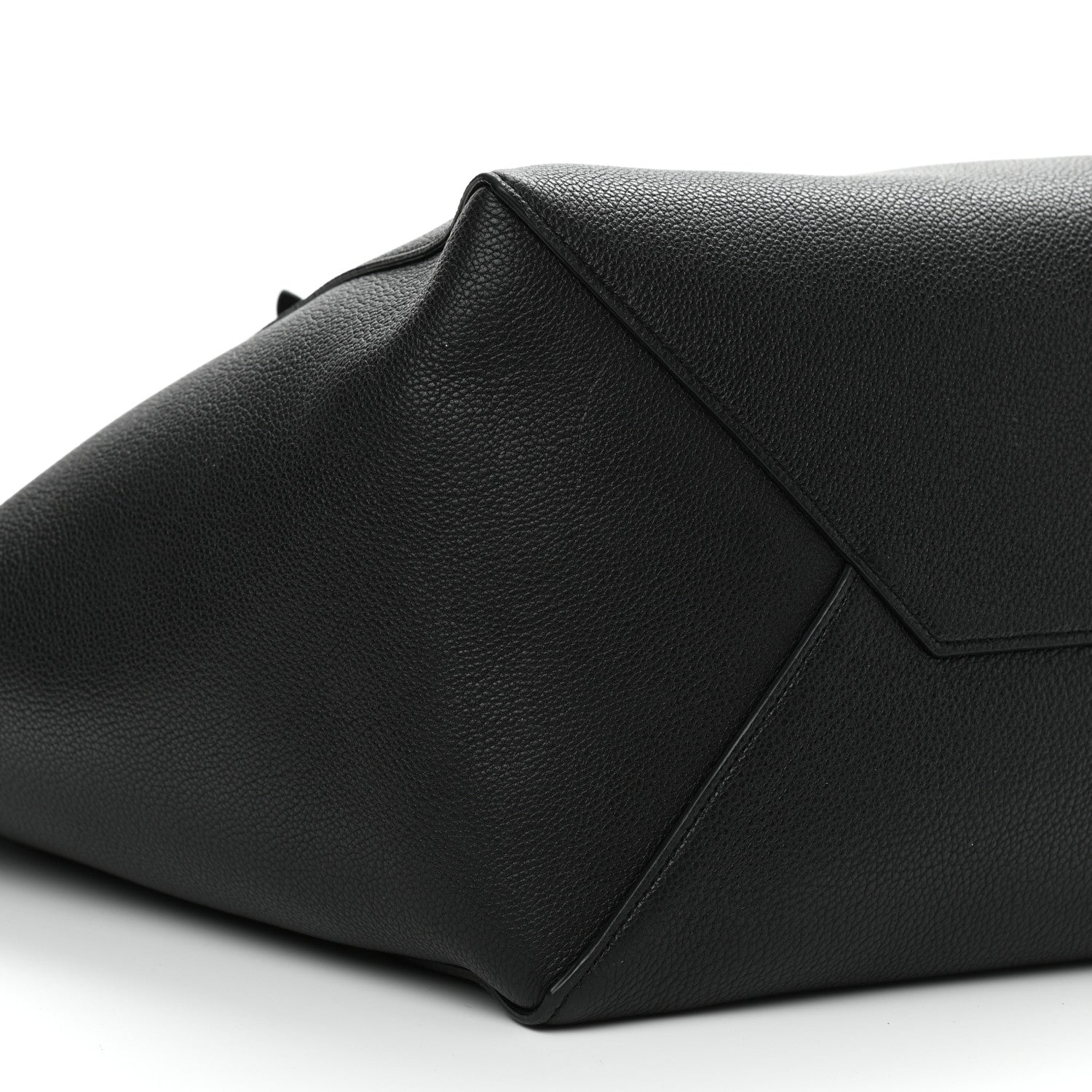 Celine Soft Grained Calfskin Medium Belt Cabas Phantom Black 10 of 11