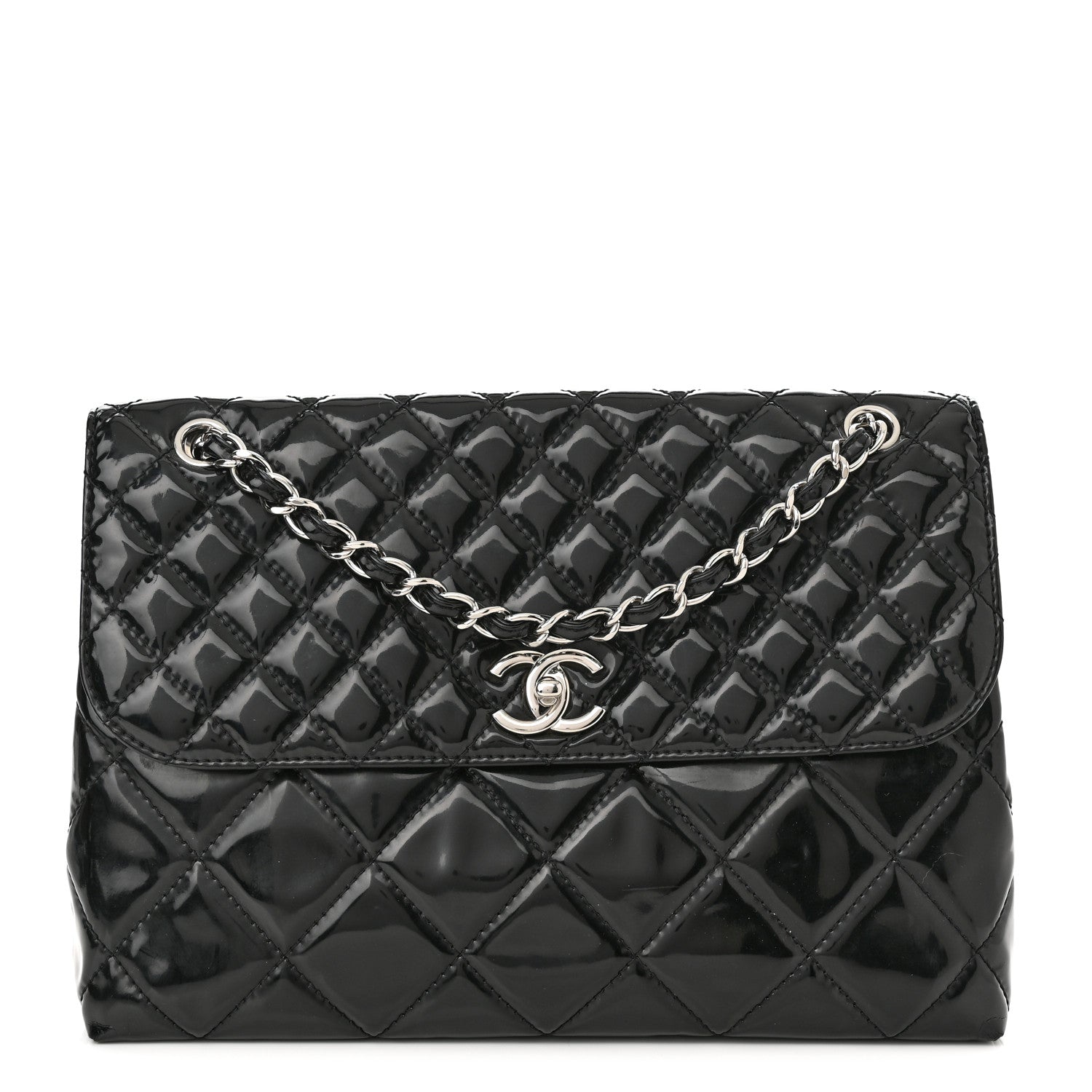 Chanel Vinyl Quilted In the Business Flap Bag Black 1 of 11
