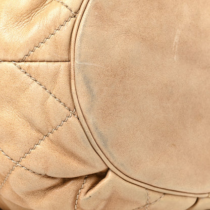 Chanel Lambskin Quilted Cloudy Bundle North South Tote Light Beige 12 of 14