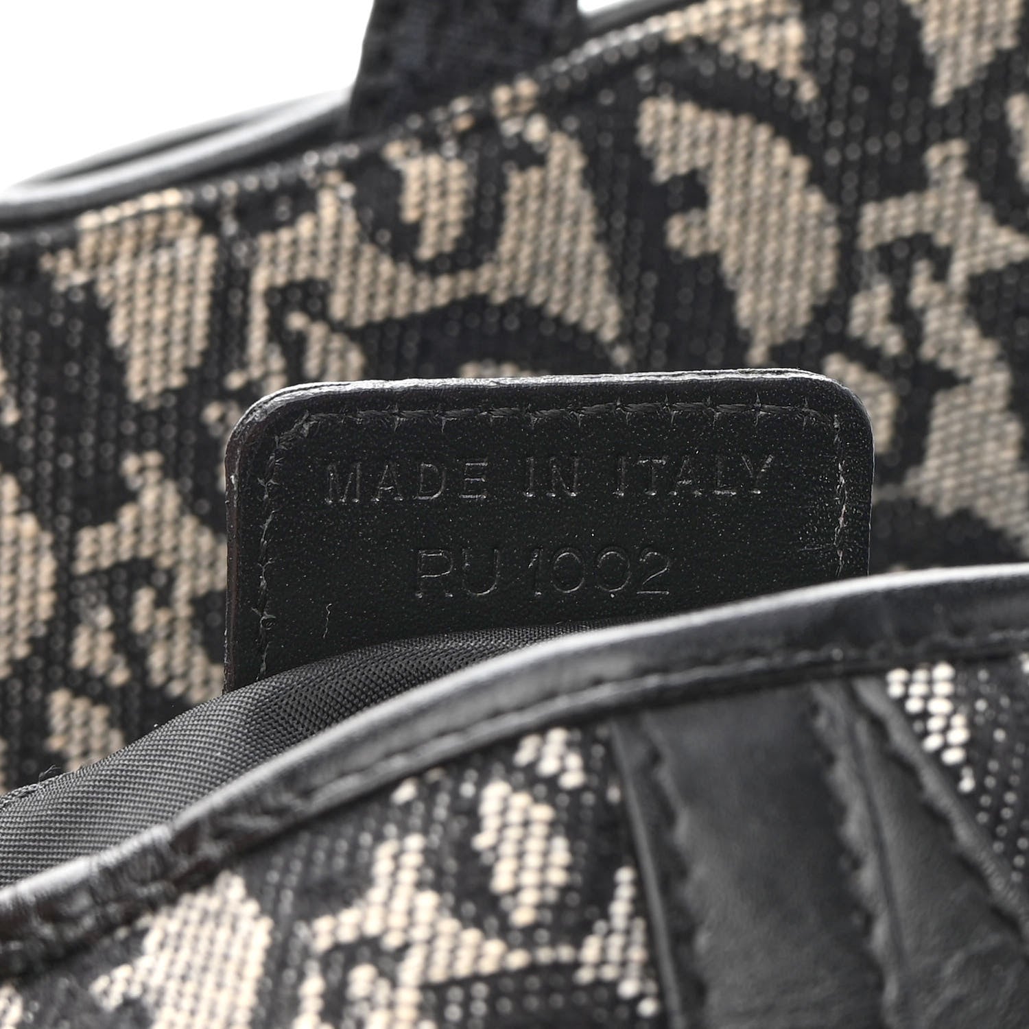 Christian Dior Monogram Saddle Bag Black 7 of 9