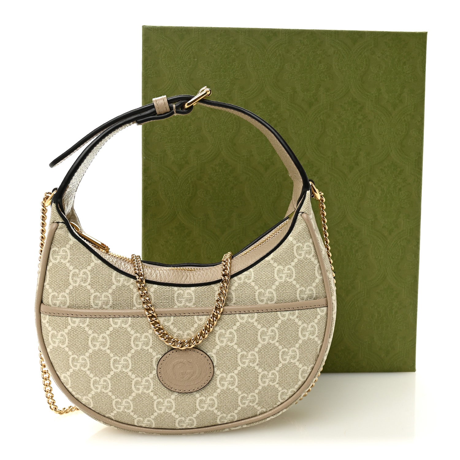 Gucci GG Supreme Monogram Textured Dollar Calfskin Mini Retro