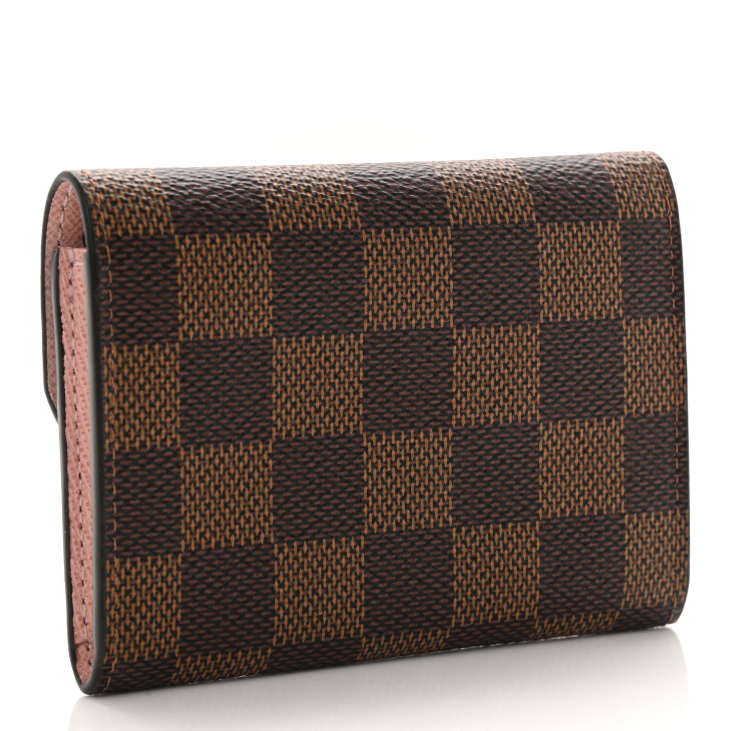Damier Ebene Rosalie Coin Purse Rose Ballerine