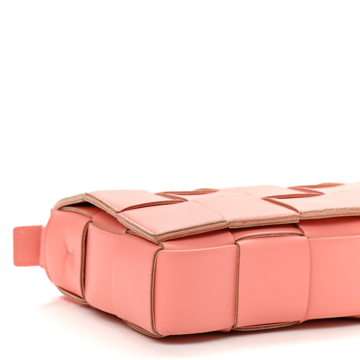 Nappa Maxi Intreccio Cassette Bag Peach