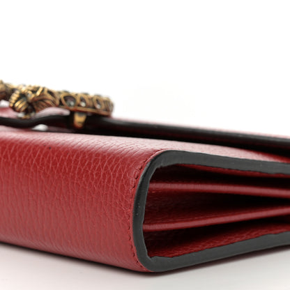 Gucci Calfskin Mini Dionysus Chain Wallet Hibiscus Red 11 of 16