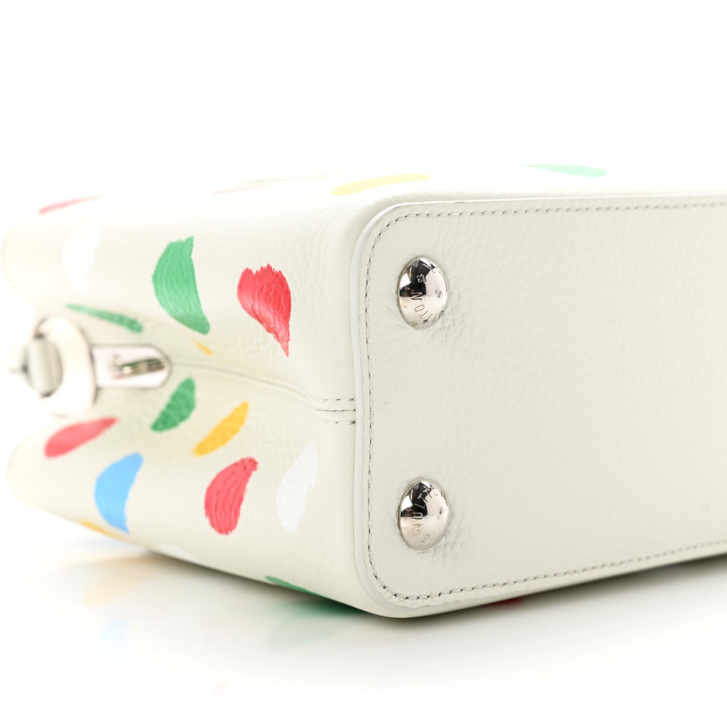LV X YK Taurillon Capucines BB White