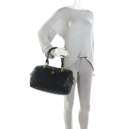 Marc Jacobs Lacquered Goatskin Quilted Westside Black 2 of 9
