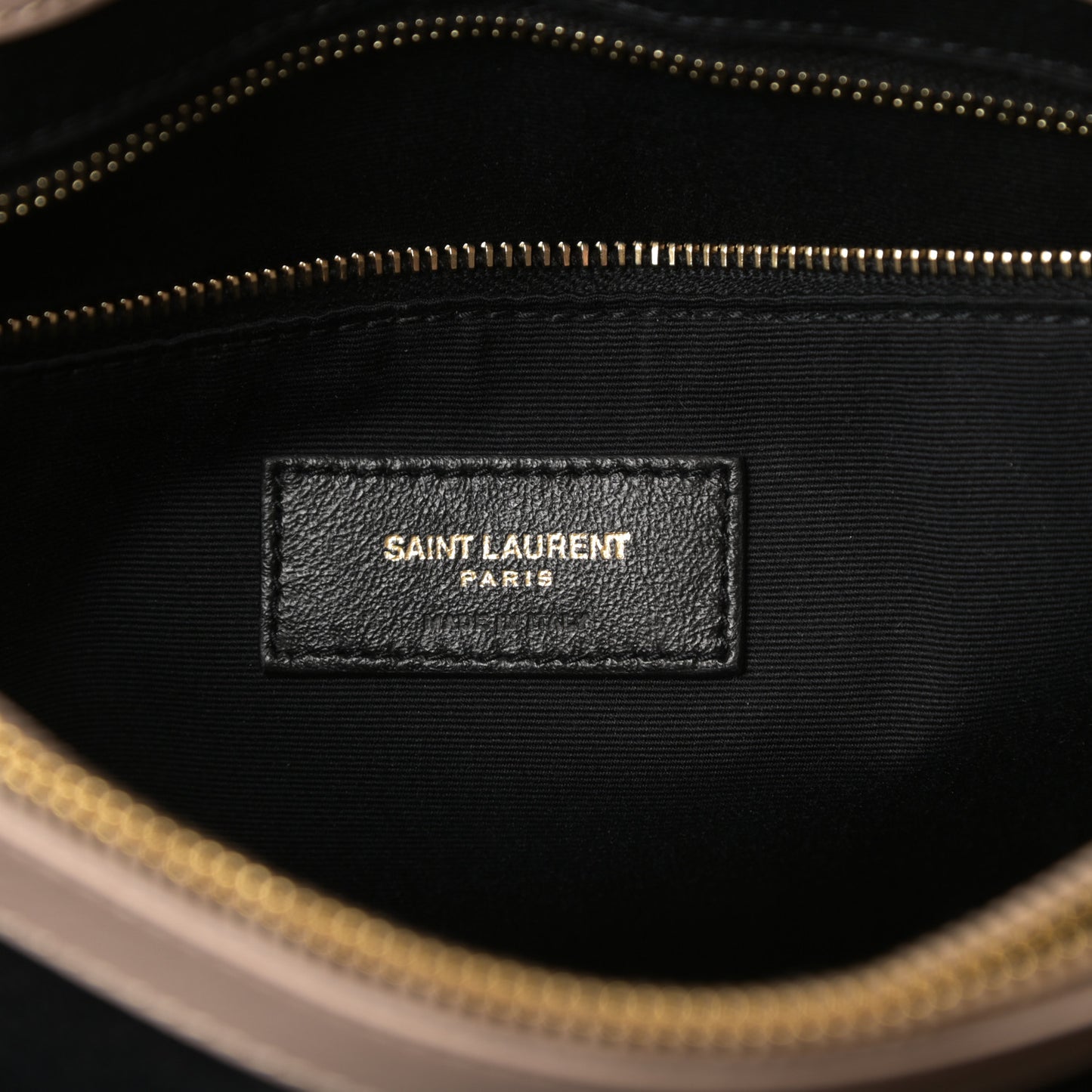 Calfskin Y Quilted Monogram Medium Loulou Chain Satchel Nude Powder