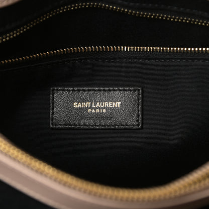 Saint Laurent Calfskin Y Quilted Monogram Medium Loulou Chain Satchel Nude Powder 6 of 11