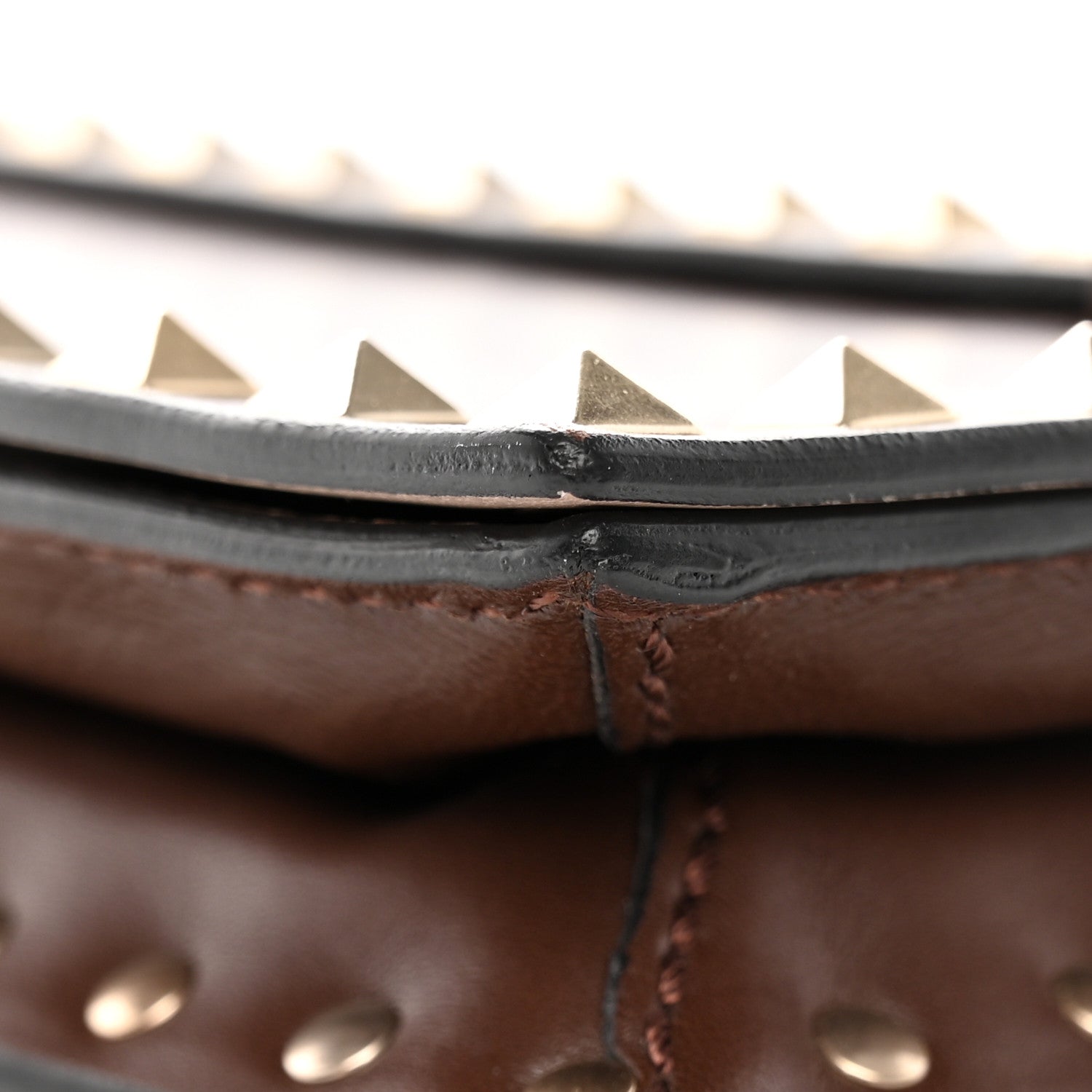 Valentino Garavani Nappa Rockstud Wristlet Clutch Taupe 15 of 19