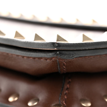 Valentino Garavani Nappa Rockstud Wristlet Clutch Taupe 15 of 19