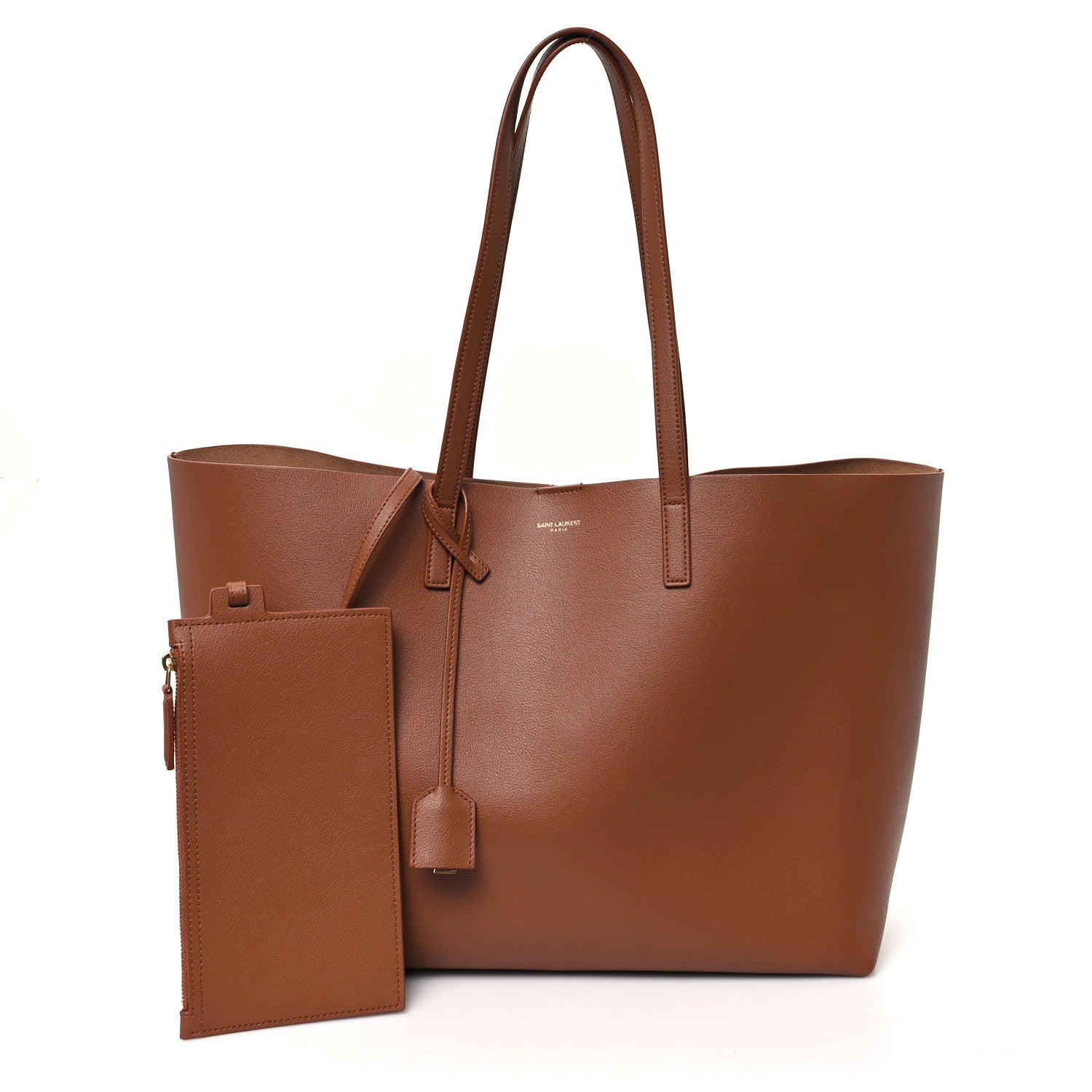 Saint Laurent Calfskin Large Shopping Tote Brick 3 of 12