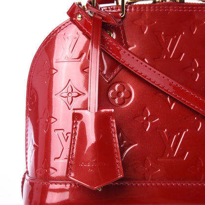 Louis Vuitton Vernis Alma BB Pomme D'Amour 8 of 9
