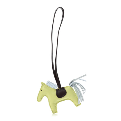 Hermes Milo Lambskin Grigri Rodeo Horse Bag Charm PM Jaune Bourgeon Bleu Brume Rouge Sellier 1 of 4