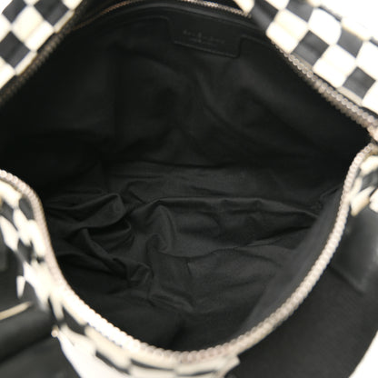 Givenchy Nylon Checker Print Large Pandora Black White 5 of 15
