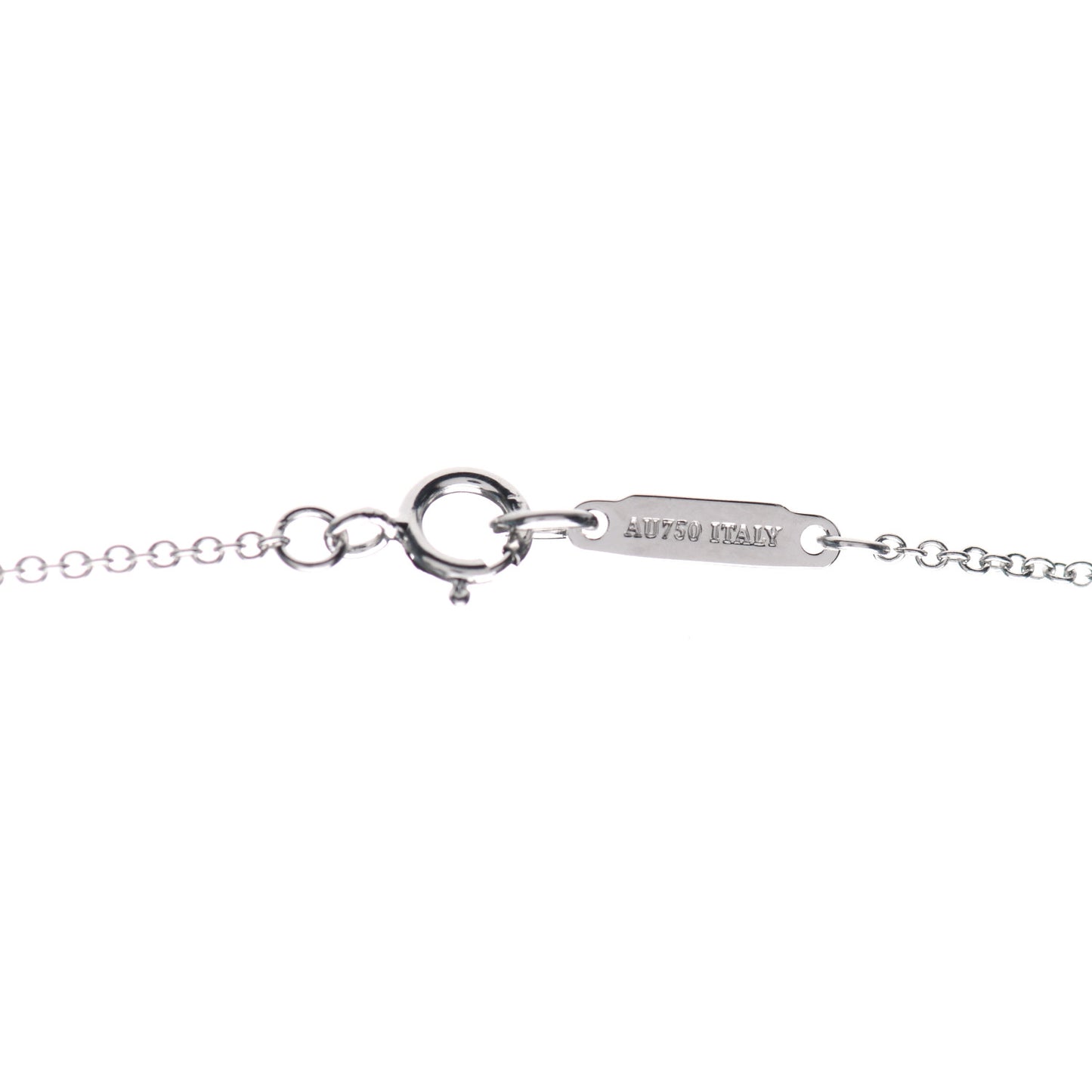 18K White Gold Diamond Small Atlas Open Pave Pendant Necklace