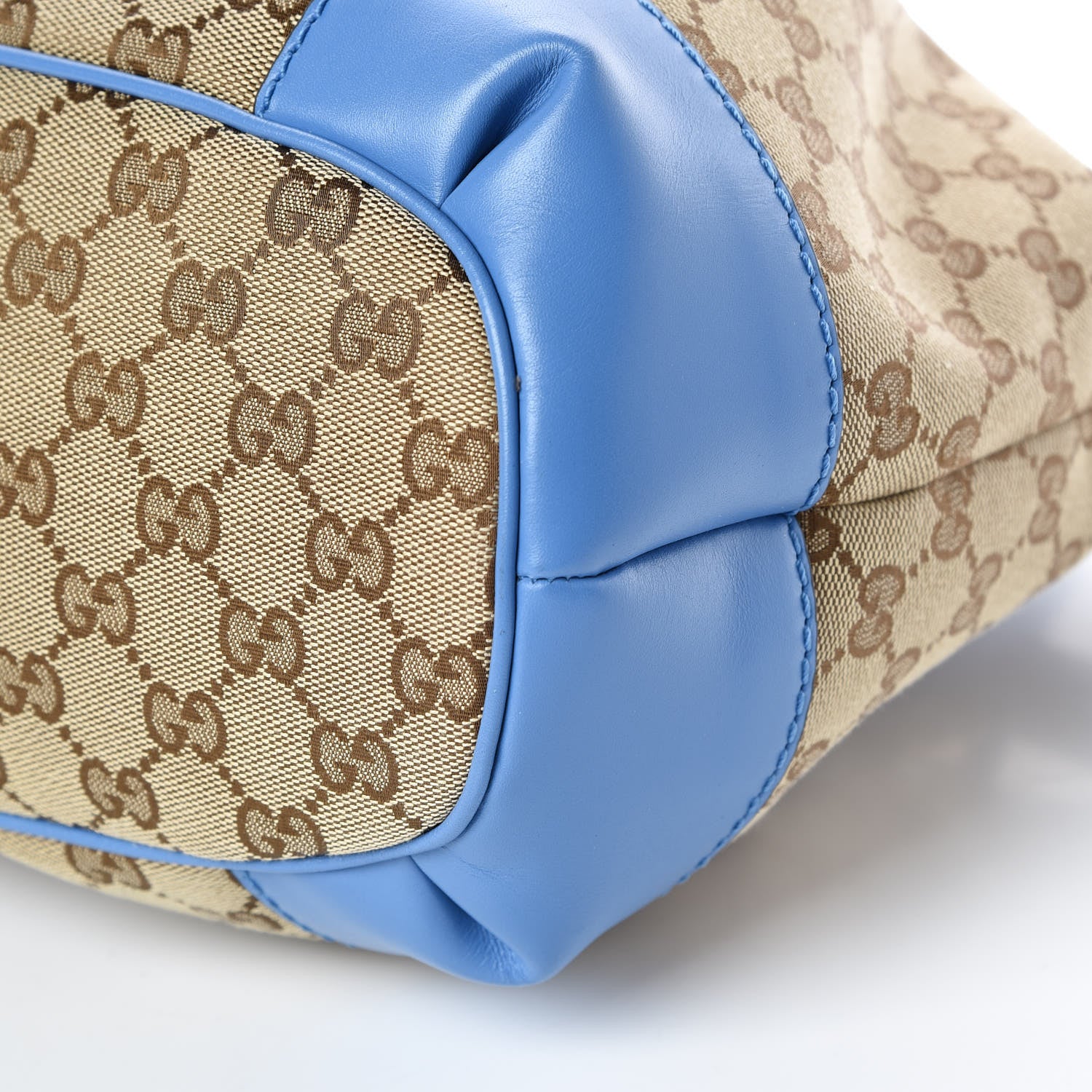 Gucci Monogram Medium Sukey Top Handle Blue 6 of 9