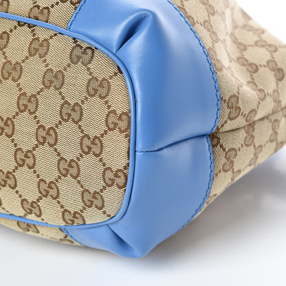 Gucci Monogram Medium Sukey Top Handle Blue 6 of 9
