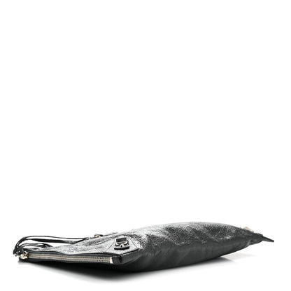Balenciaga Agneau Classic Hardware Small Pouch Gris Fossile 4 of 8