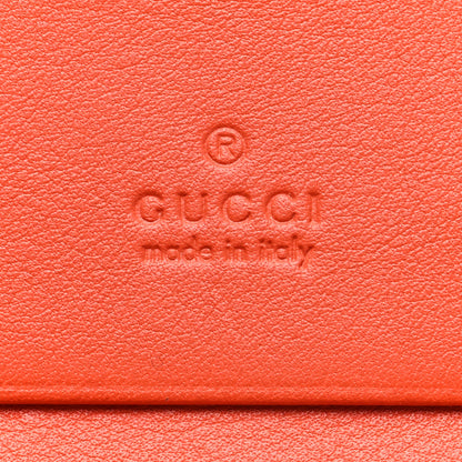 Gucci Boarded Plutone Crocodile Horsebit 1955 Card Case Wallet Sun Orange 6 of 7