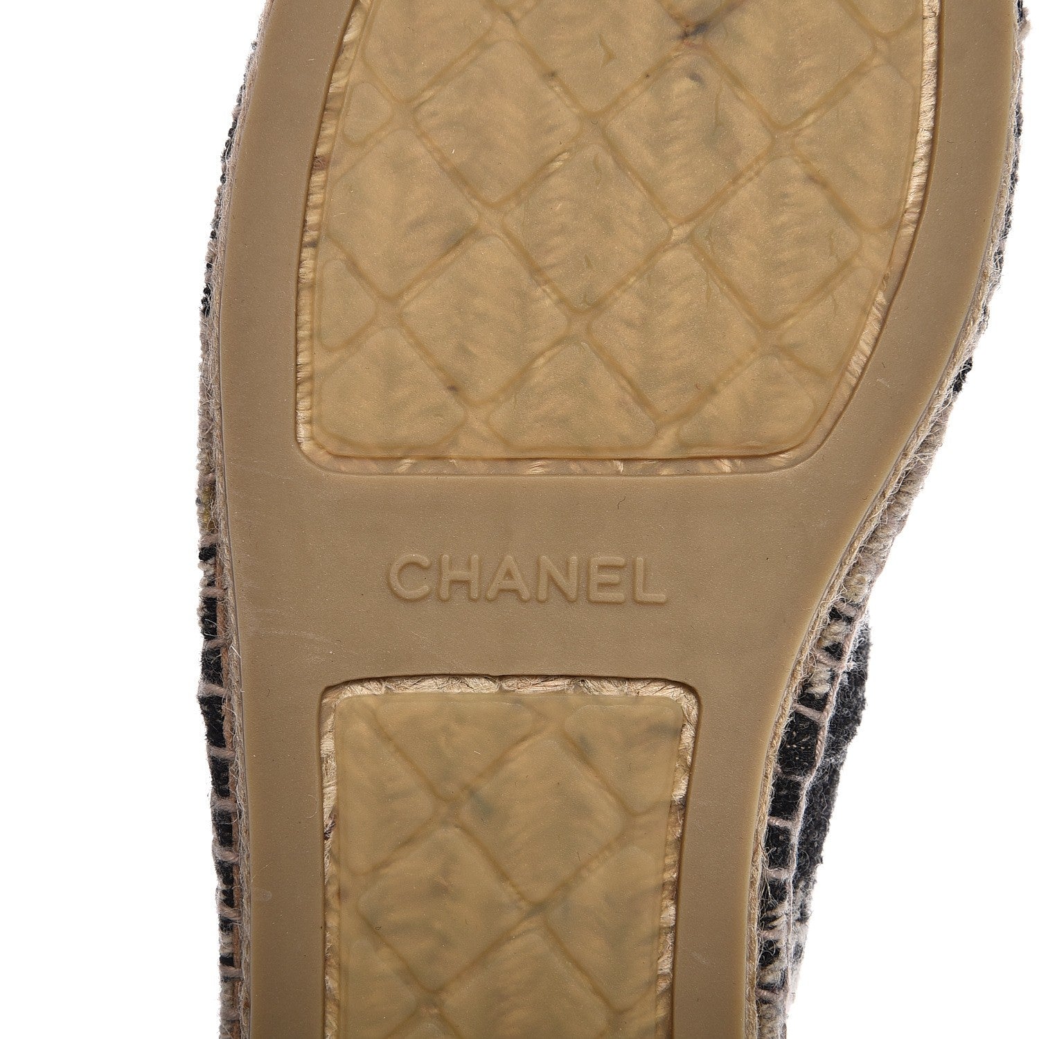 Chanel Toile Striped Espadrilles 45 Beige 9 of 11