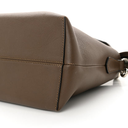 Fendi Vitello Dolce Bi-Color FF 1974 Embossed Medium By The Way Boston Bag Maya Black 9 of 14