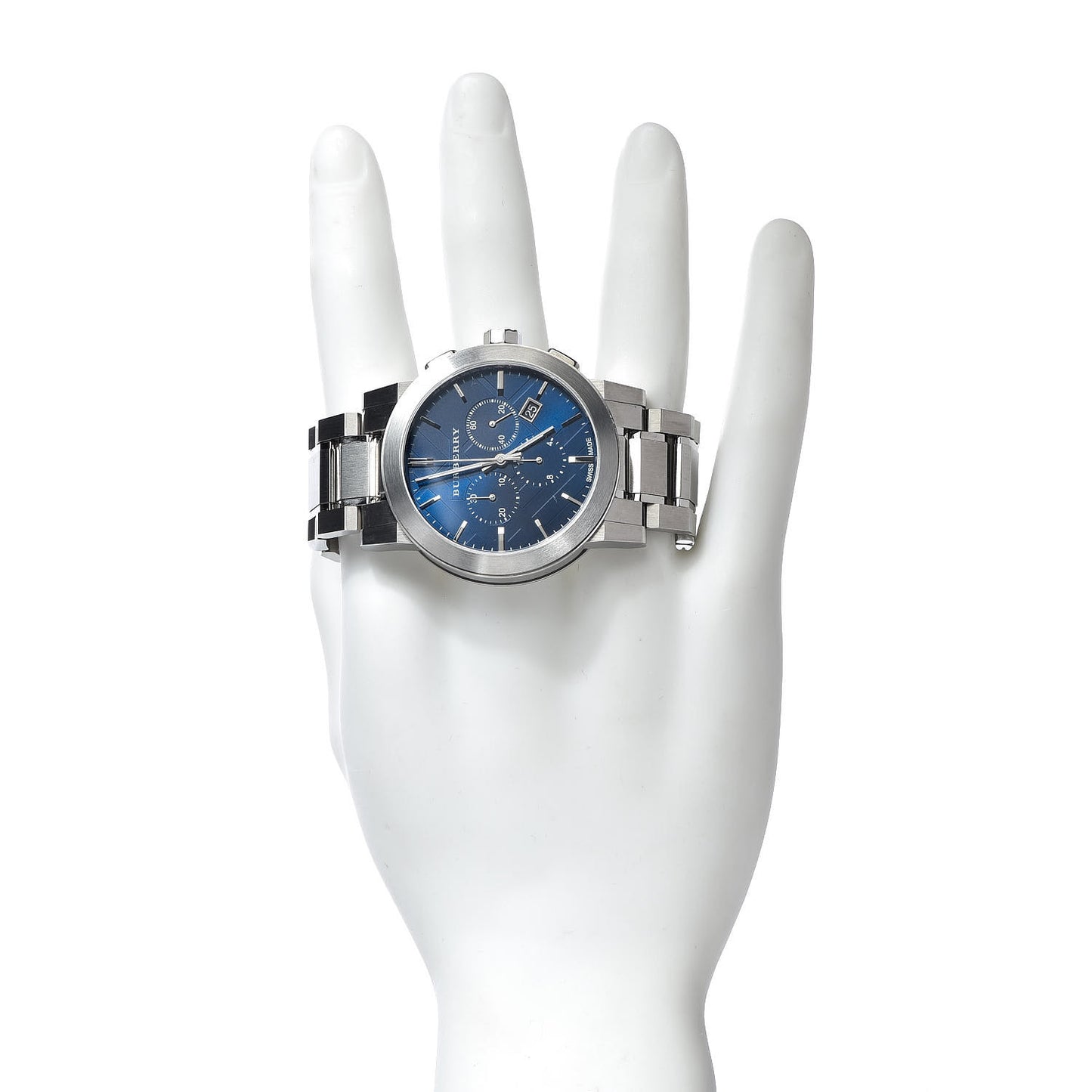 Stainless Steel 42mm Chronograph Quartz Watch Blue BU9354