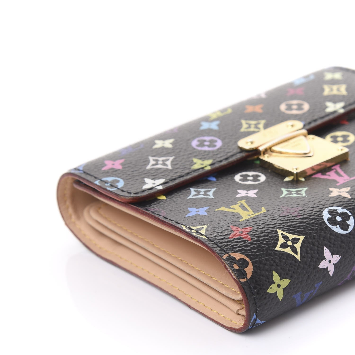 Louis Vuitton Monogram Multicolor Koala Wallet Black 5 of 10