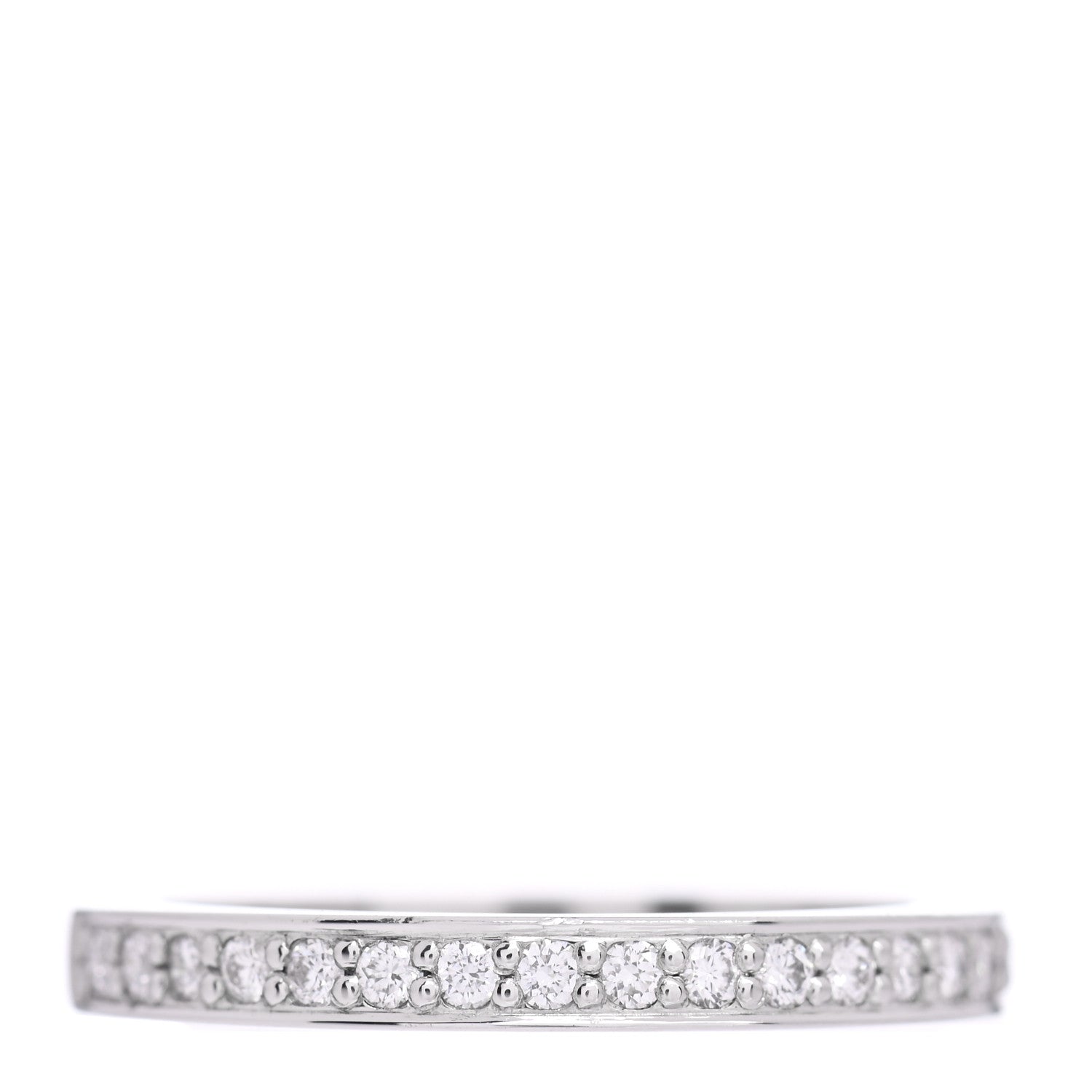 Tiffany Platinum Diamond .17ctw Half Circle Wedding Band Ring 48 4.5 1 of 4