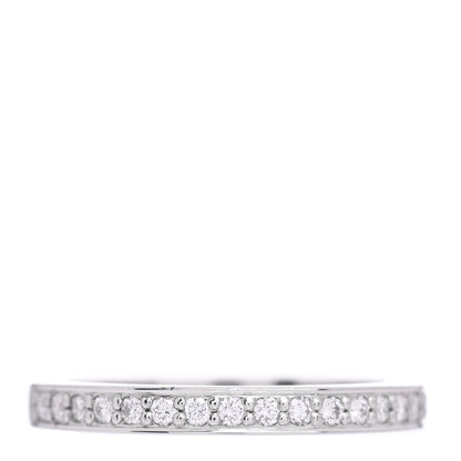 Tiffany Platinum Diamond .17ctw Half Circle Wedding Band Ring 48 4.5 1 of 4